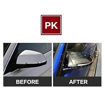 BMW ドアミラー　カバー　リアルカーボン　交換式　F30 F BMW サイドドアミラーカバー カーボンカラー 純正交換 F30 F31